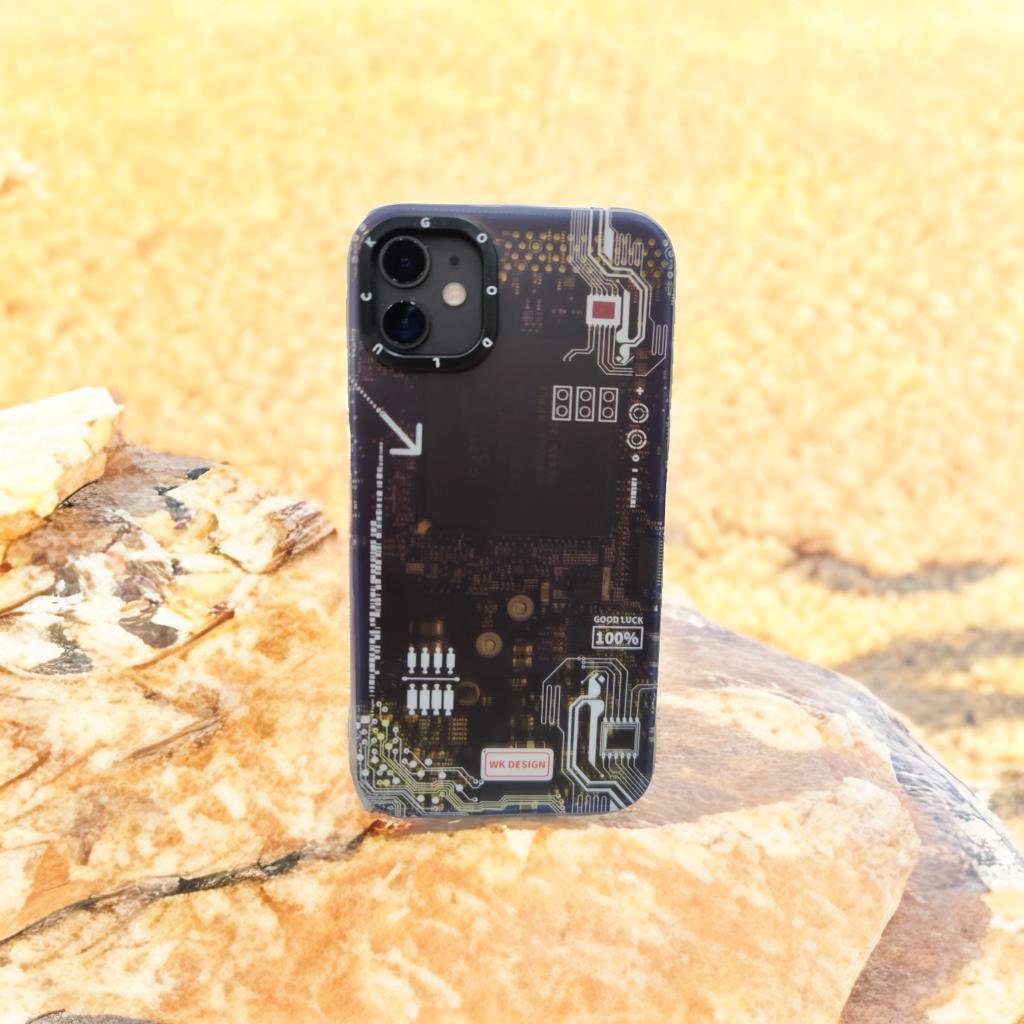 Techno Art AI Future Electric Circuit Retro IMD Chip Digital Mother Board Holographic Cover